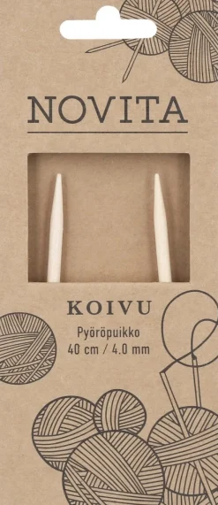 Novita Pyöröpuikko koivu 40cm 4.0mm