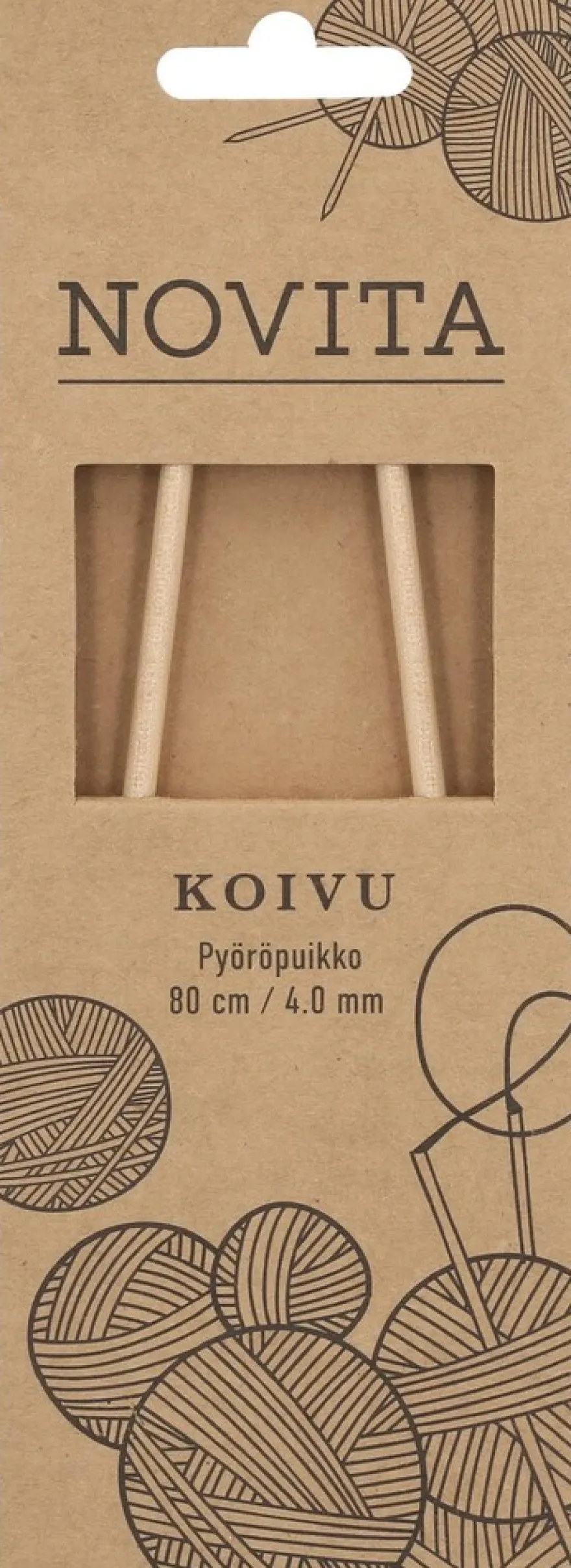 Novita Pyöröpuikko koivu 80cm - 4mm
