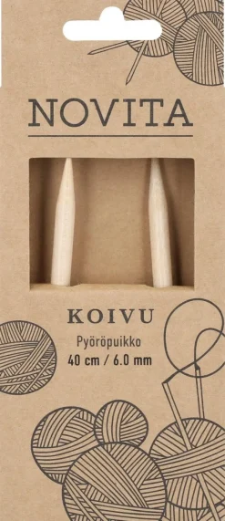 Novita Pyöröpuikko Koivu 40cm - 6 mm