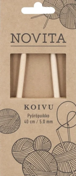 Novita Pyöröpuikko Koivu 40cm - 5 mm