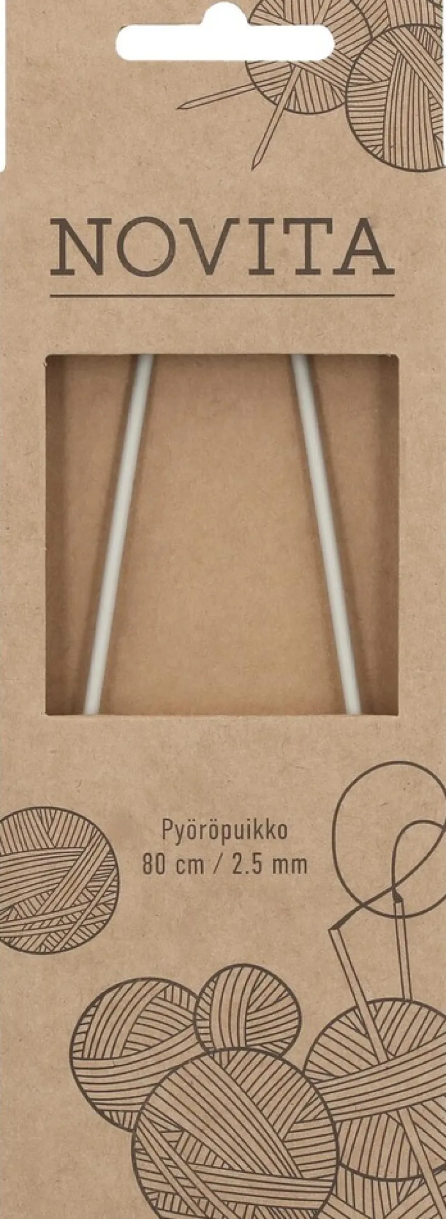 Novita Pyöröpuikot 80 cm 2.50 mm