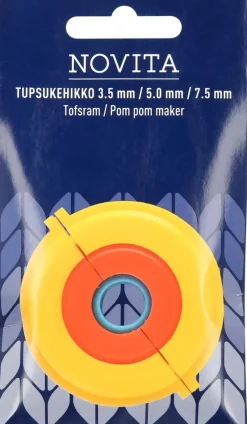 Novita Tupsukehikko 3kpl 2 cm, 3,5 cm ja 5,5 cm