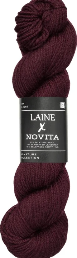 Novita x Laine DK lanka 100 g Deep Burgundy 7821
