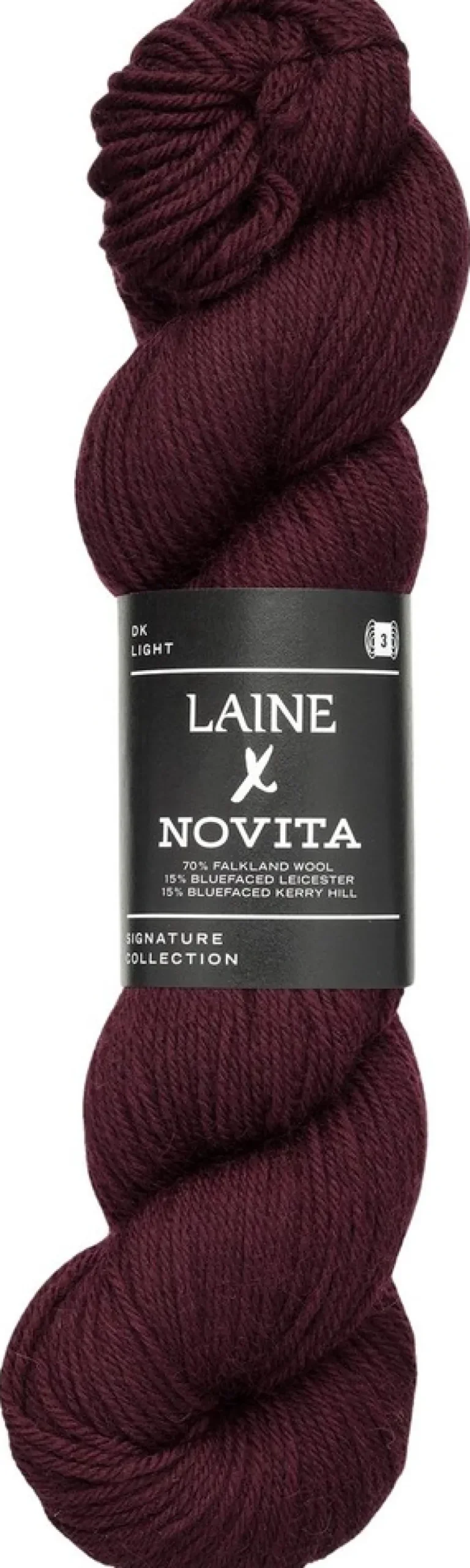 Novita x Laine DK lanka 100 g Deep Burgundy 7821