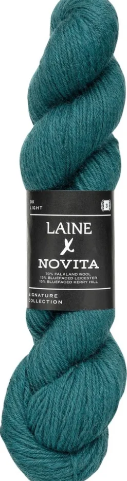 Novita x Laine DK lanka 100 g Hethered Teal 1661