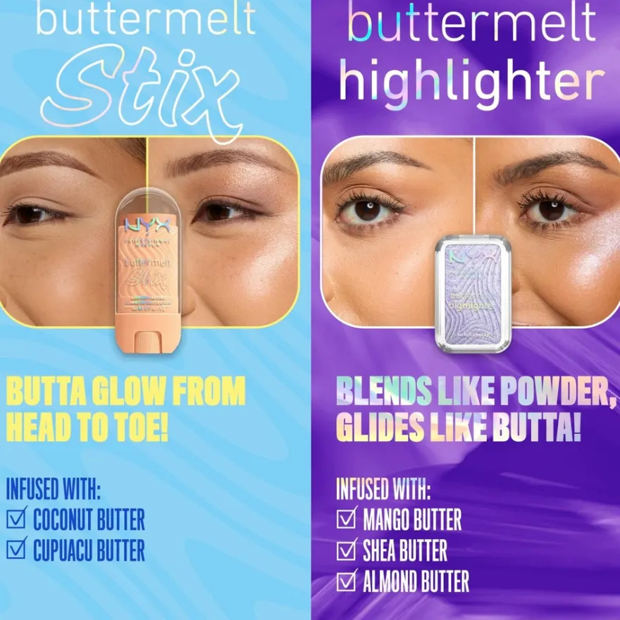 NYX Professional Makeup Buttermelt Glaze Stix -korostuspuikko 8 ml