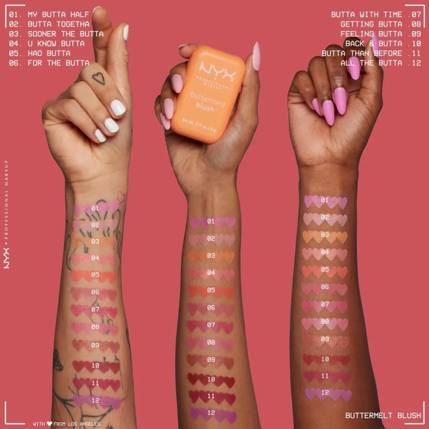 NYX Professional Makeup Buttermelt Blush poskipuna 5 g