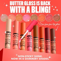 NYX Professional Makeup Butter Gloss Bling huulikiilto 8 ml