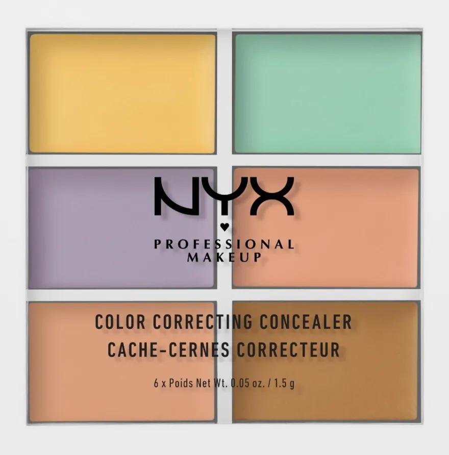 NYX Professional Makeup 3C Palette Color Correcting Concealer peiteväripaletti 1,5 g