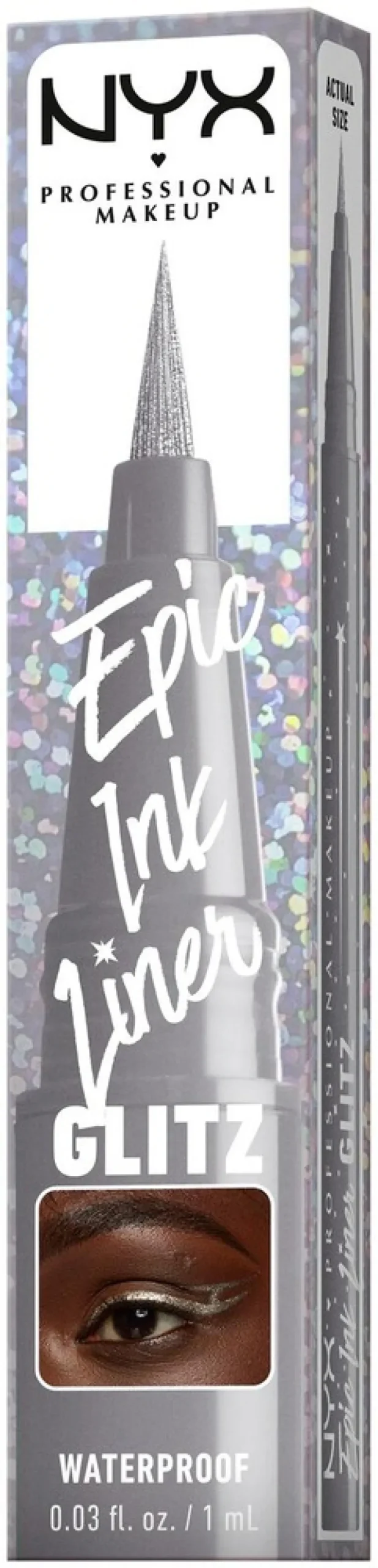 NYX Professional Makeup Epic Ink Liner Glitz vedenkestävä silmänrajauskynä 1 ml