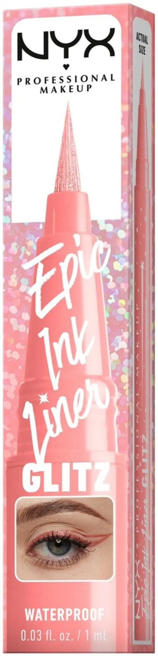 NYX Professional Makeup Epic Ink Liner Glitz vedenkestävä silmänrajauskynä 1 ml