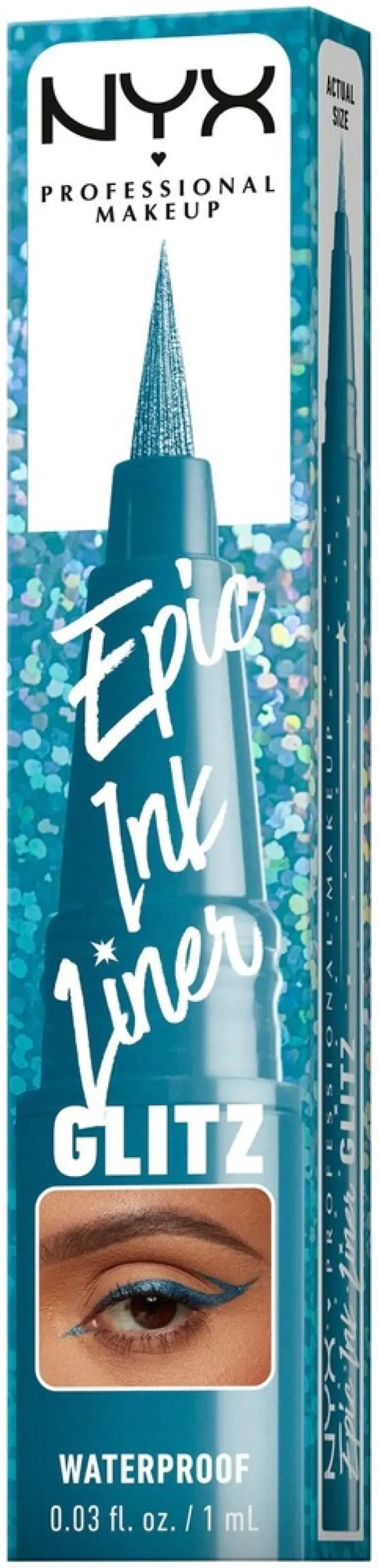 NYX Professional Makeup Epic Ink Liner Glitz vedenkestävä silmänrajauskynä 1 ml