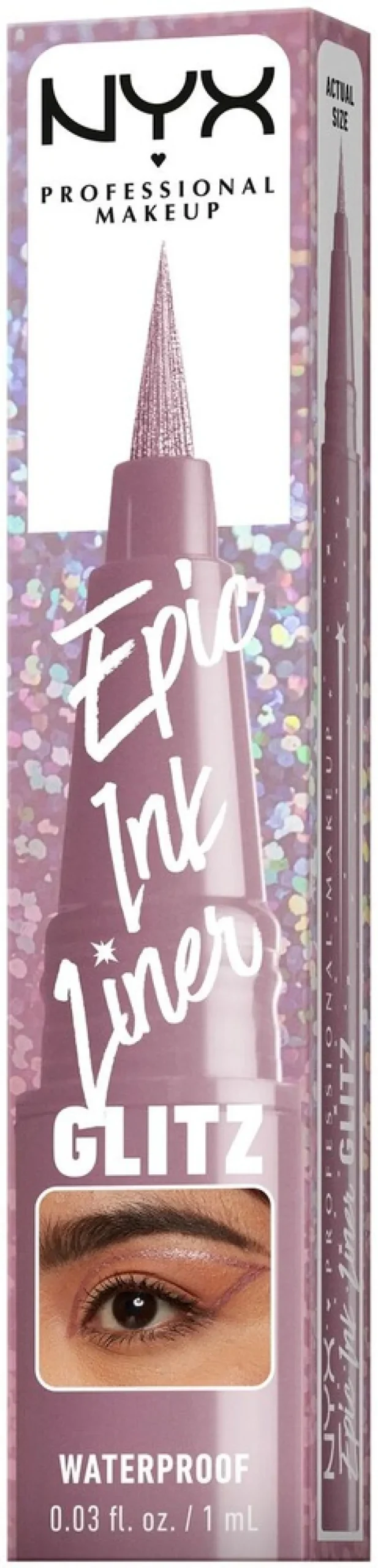 NYX Professional Makeup Epic Ink Liner Glitz vedenkestävä silmänrajauskynä 1 ml