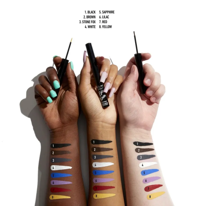 NYX Professional Makeup Epic Wear Semi Permanent Liquid Liner silmänrajauskynä 3,5 ml
