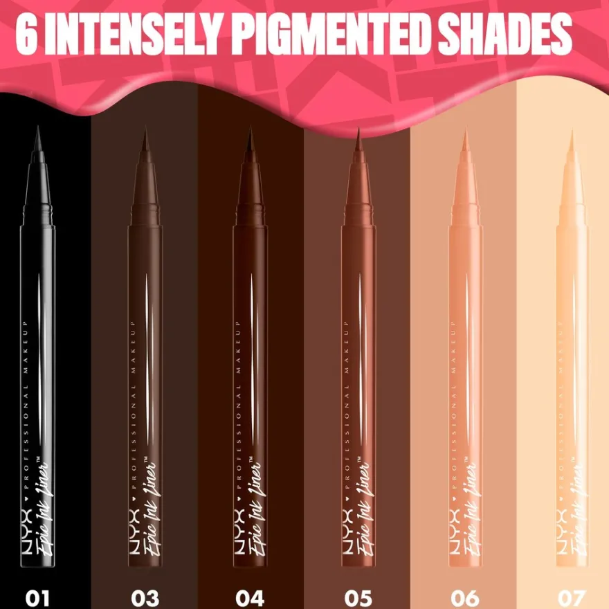 NYX Professional Makeup Epic Ink Liner Waterproof silmänrajauskynä 1 ml