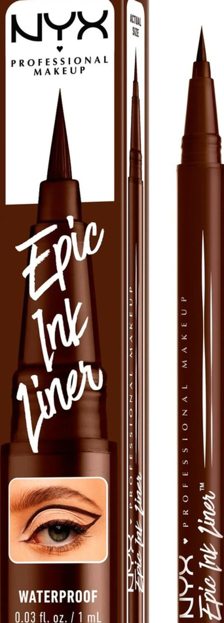 NYX Professional Makeup Epic Ink Liner Waterproof silmänrajauskynä 1 ml