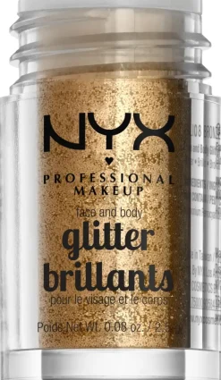 NYX Professional Makeup Face & Body Glitter kimalle kasvoille ja vartalolle 2,5 g