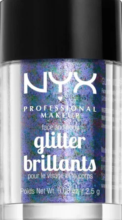 NYX Professional Makeup Face & Body Glitter kimalle kasvoille ja vartalolle 2,5 g