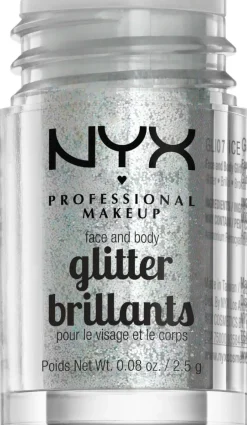 NYX Professional Makeup Face & Body Glitter kimalle kasvoille ja vartalolle 2,5 g