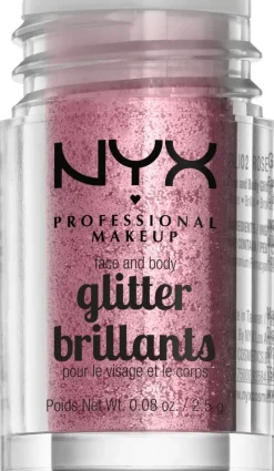 NYX Professional Makeup Face & Body Glitter kimalle kasvoille ja vartalolle 2,5 g
