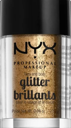 NYX Professional Makeup Face & Body Glitter kimalle kasvoille ja vartalolle 2,5 g