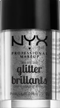 NYX Professional Makeup Face & Body Glitter kimalle kasvoille ja vartalolle 2,5 g