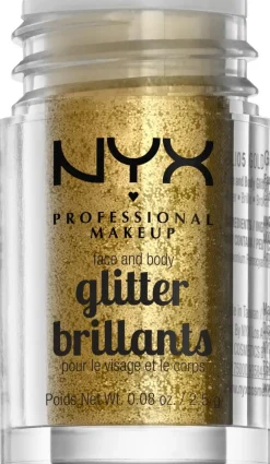 NYX Professional Makeup Face & Body Glitter kimalle kasvoille ja vartalolle 2,5 g