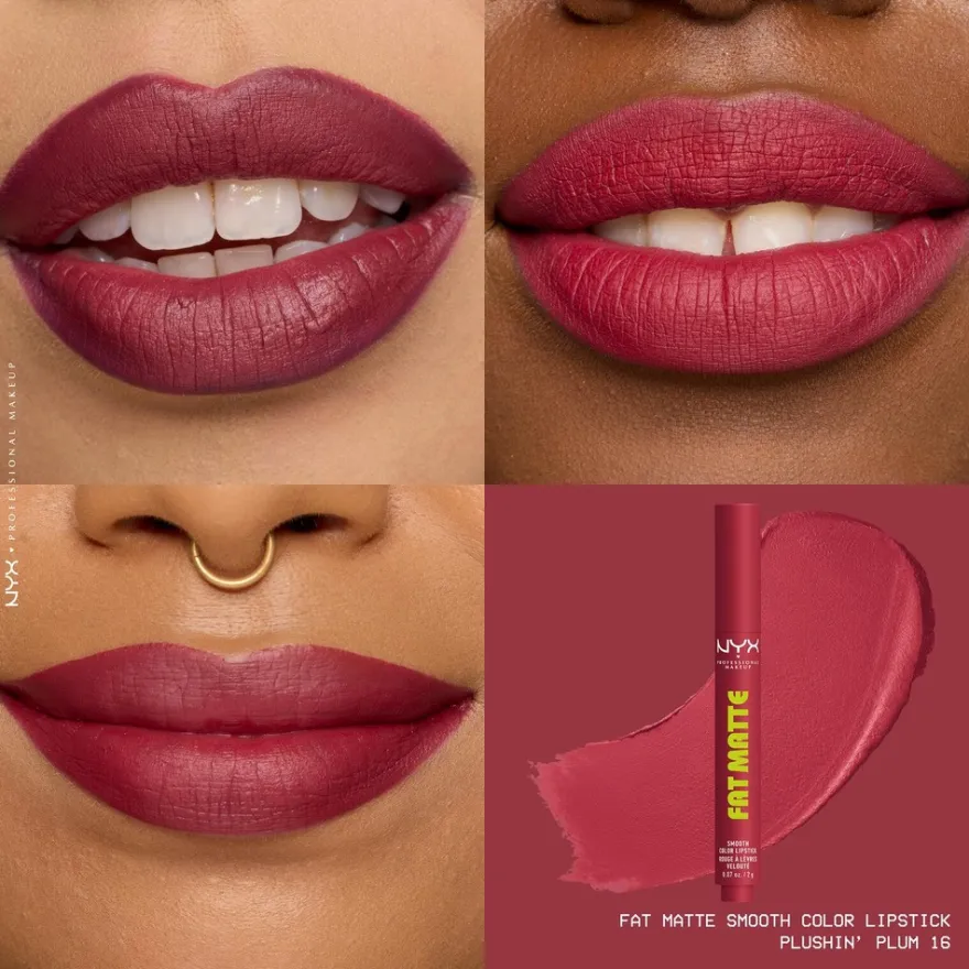 NYX Professional Makeup Fat Matte Slick Click -huulipuna 8 ml
