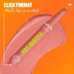 NYX Professional Makeup Fat Matte Slick Click -huulipuna 8 ml