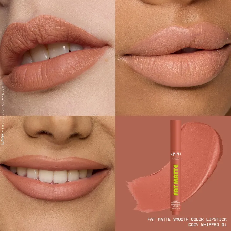 NYX Professional Makeup Fat Matte Slick Click -huulipuna 8 ml
