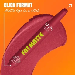 NYX Professional Makeup Fat Matte Slick Click -huulipuna 8 ml