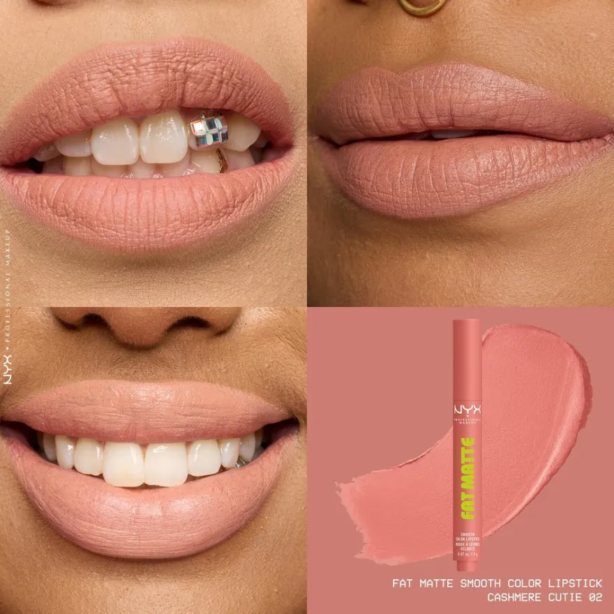 NYX Professional Makeup Fat Matte Slick Click -huulipuna 8 ml