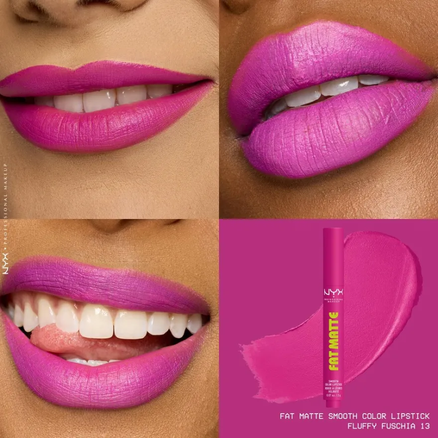 NYX Professional Makeup Fat Matte Slick Click -huulipuna 8 ml
