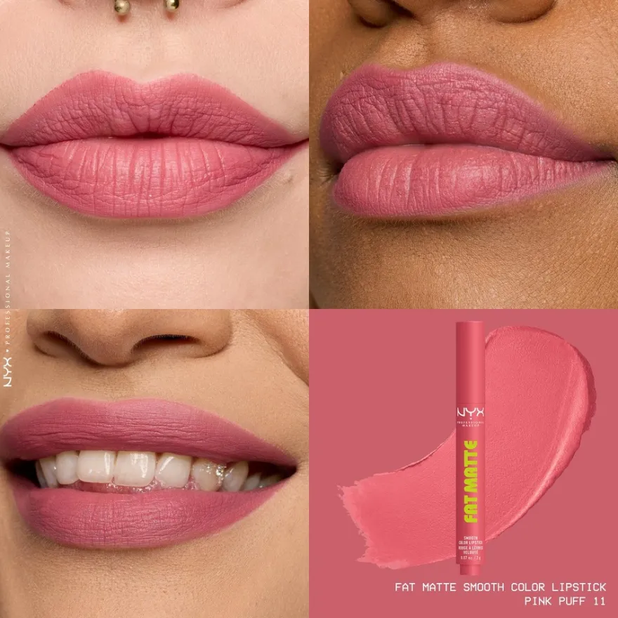 NYX Professional Makeup Fat Matte Slick Click -huulipuna 8 ml