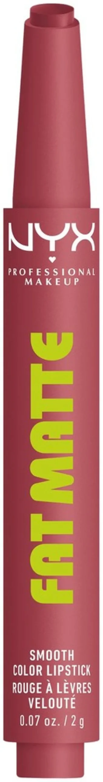 NYX Professional Makeup Fat Matte Slick Click -huulipuna 8 ml