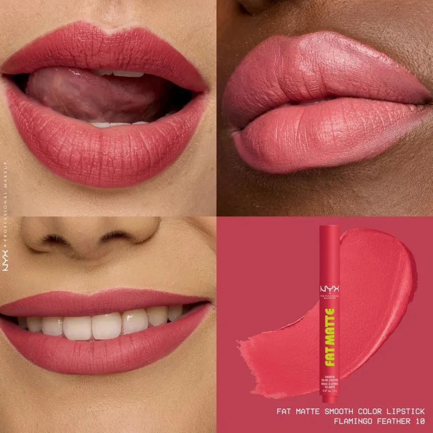 NYX Professional Makeup Fat Matte Slick Click -huulipuna 8 ml