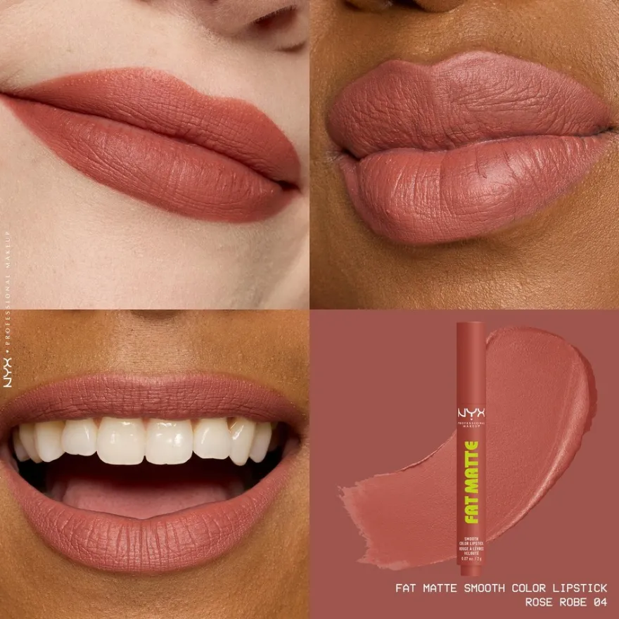 NYX Professional Makeup Fat Matte Slick Click -huulipuna 8 ml