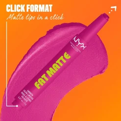 NYX Professional Makeup Fat Matte Slick Click -huulipuna 8 ml