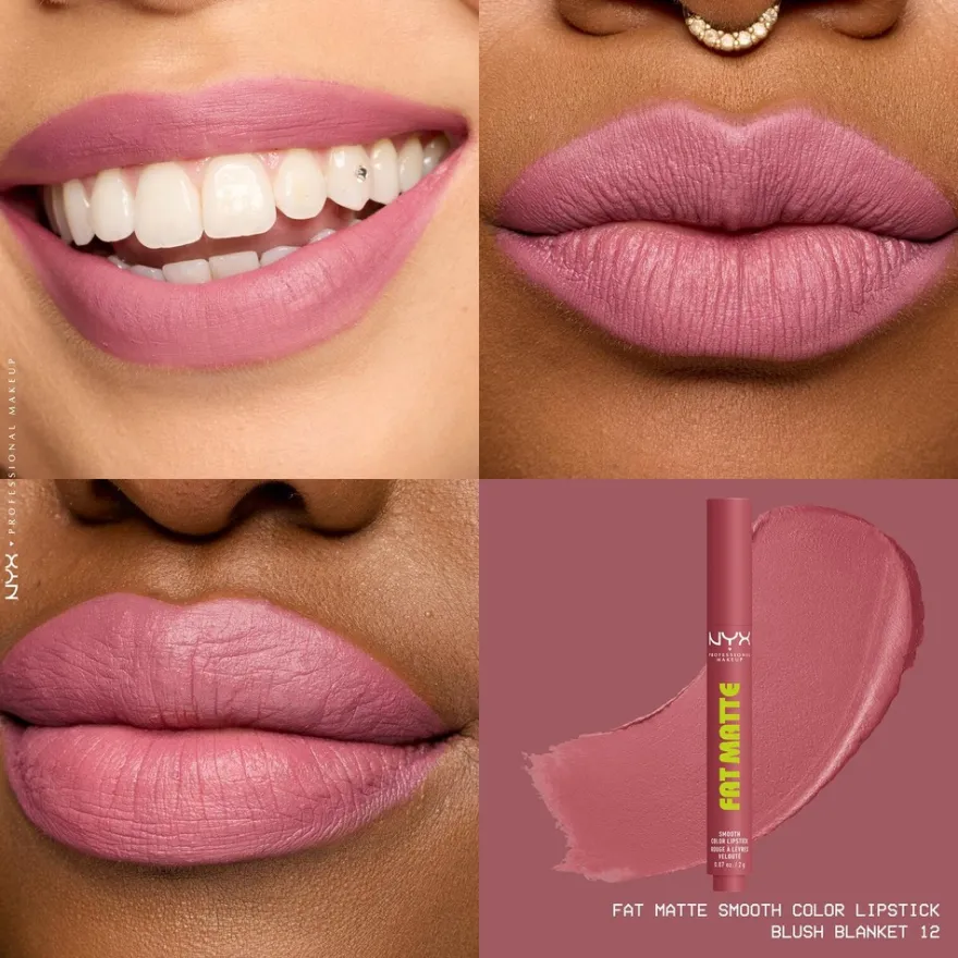 NYX Professional Makeup Fat Matte Slick Click -huulipuna 8 ml
