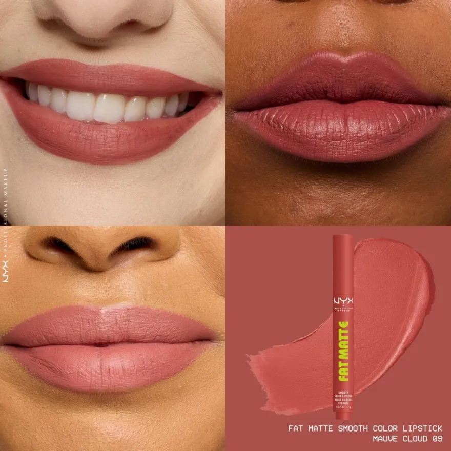 NYX Professional Makeup Fat Matte Slick Click -huulipuna 8 ml