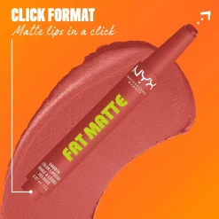 NYX Professional Makeup Fat Matte Slick Click -huulipuna 8 ml