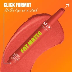 NYX Professional Makeup Fat Matte Slick Click -huulipuna 8 ml