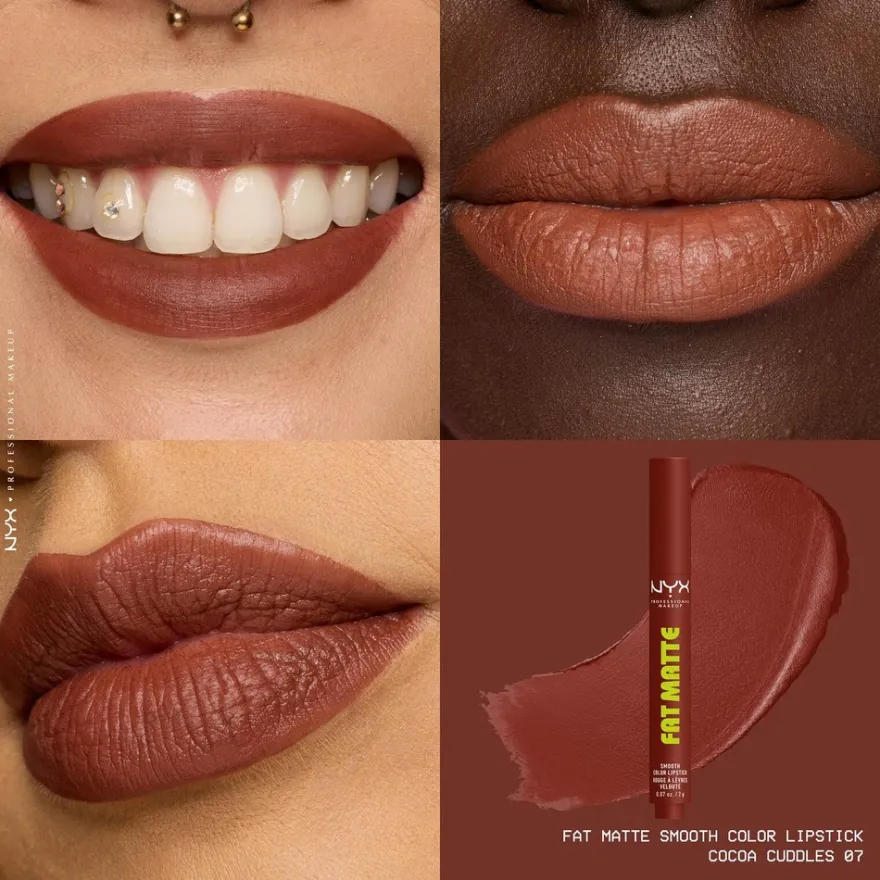 NYX Professional Makeup Fat Matte Slick Click -huulipuna 8 ml