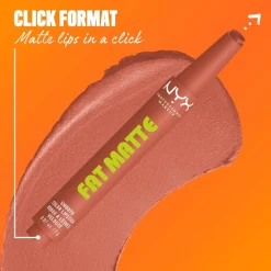 NYX Professional Makeup Fat Matte Slick Click -huulipuna 8 ml