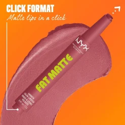 NYX Professional Makeup Fat Matte Slick Click -huulipuna 8 ml