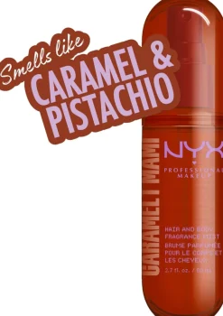 NYX Professional Makeup Fat Oil Body Fragrance Mist Caramelt Mami vartalotuoksu 80 ml