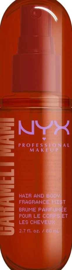 NYX Professional Makeup Fat Oil Body Fragrance Mist Caramelt Mami vartalotuoksu 80 ml