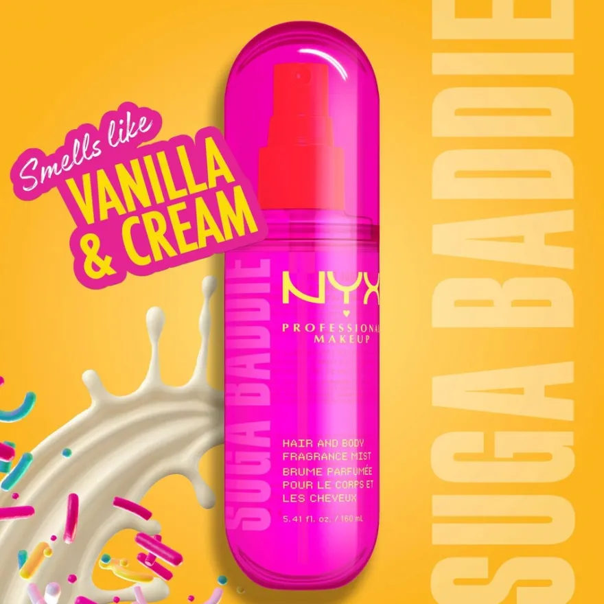 NYX Professional Makeup Fat Oil Body Fragrance Mist Suga Baddie vartalotuoksu 80 ml