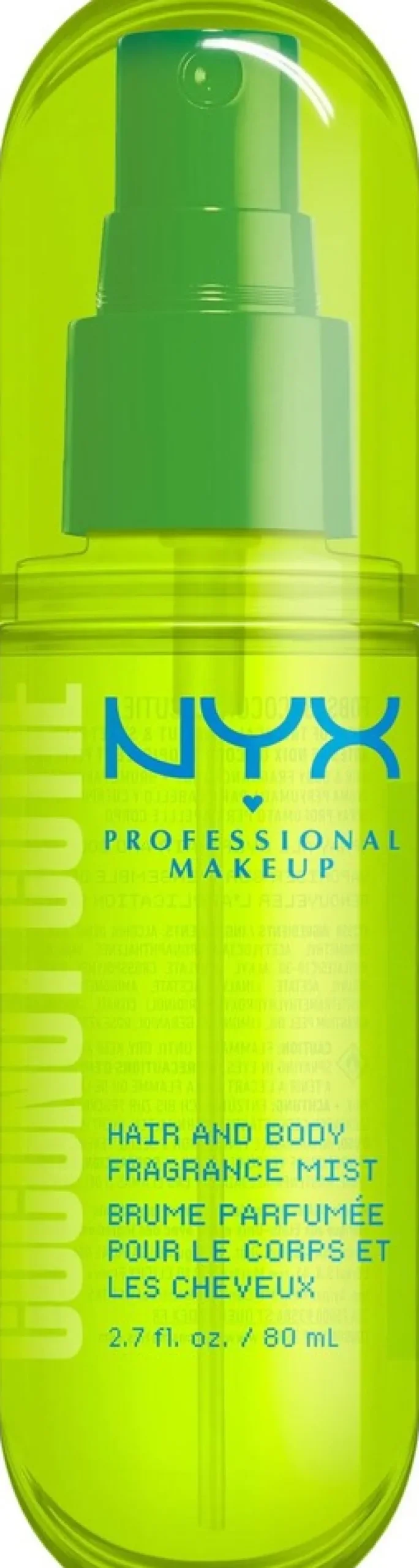 NYX Professional Makeup Fat Oil Body Fragrance Mist Coconut Cutie vartalotuoksu 80 ml
