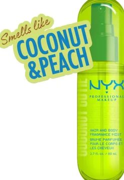 NYX Professional Makeup Fat Oil Body Fragrance Mist Coconut Cutie vartalotuoksu 80 ml